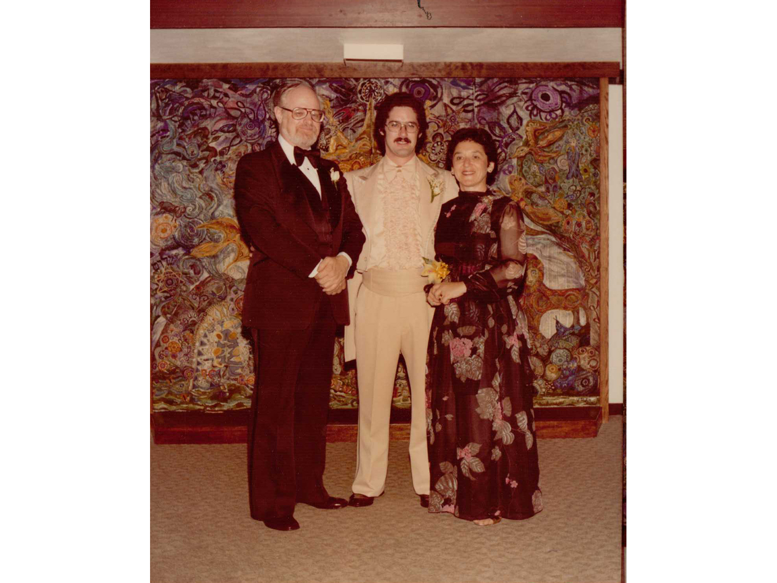 Eric, Marthe, and Allan at Eric's Wedding